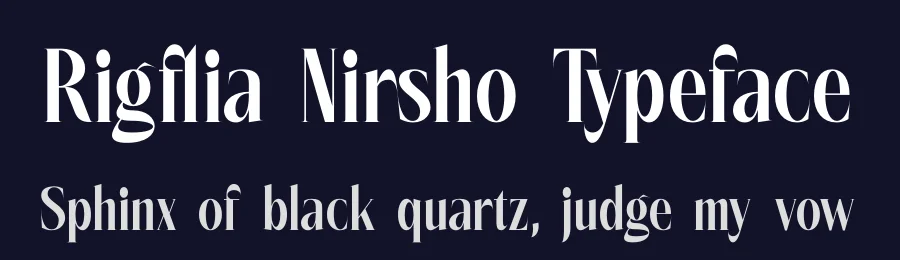 Rigflia Nirsho Typeface by timelesstype.co — Display Font — thumbnail 2