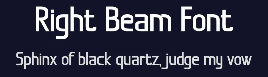 Right Beam Font by Rachmad bagus f — Decorative Font — thumbnail 2