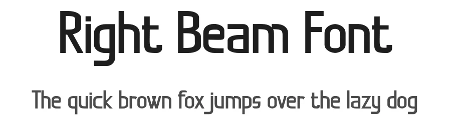 Right Beam Font by Rachmad bagus f — Decorative Font