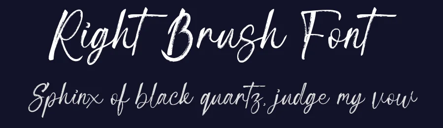 Right Brush Font by wibisono2001 — Script Handwritten Font — thumbnail 2