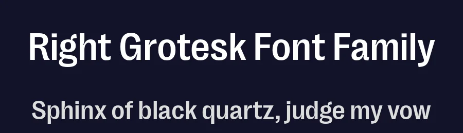 Right Grotesk Font Family by Alex Slobzheninov — Sans Serif Font — thumbnail 2