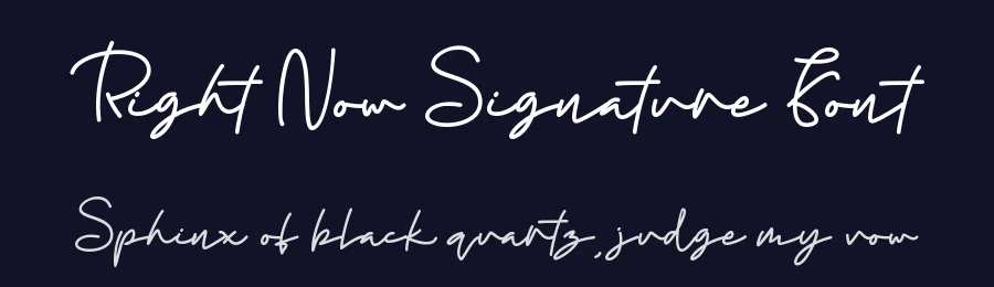 Right Now Signature Font by Leterara — Script Handwritten Font — thumbnail 2