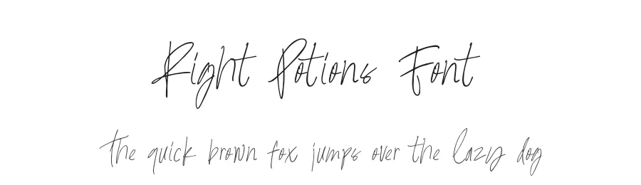 Right Potions Font by Sarid Ezra — Script Handwritten Font