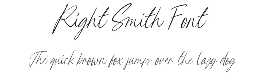 Right Smith Font by Letterhend Studio — Script Handwritten Font