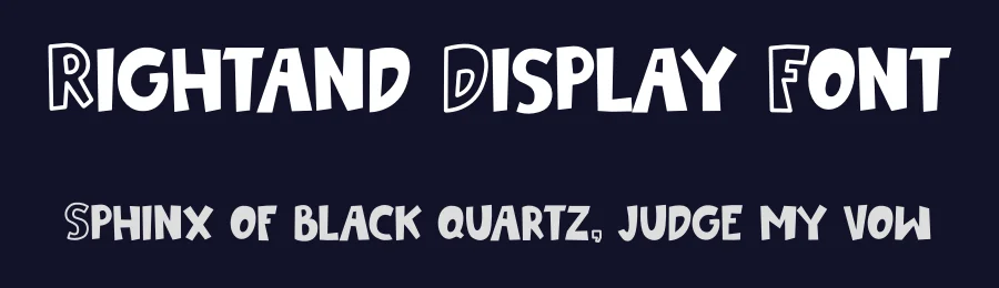 Rightand Display Font by IDEBARENG — Display Font — thumbnail 2