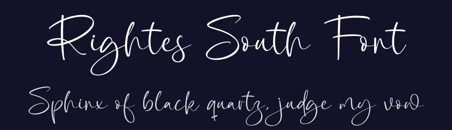 Rightes South Font by grahatype — Script Handwritten Font — thumbnail 2