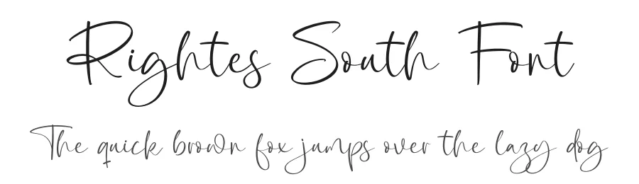 Rightes South Font by grahatype — Script Handwritten Font