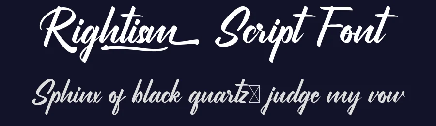 Rightism Script Font by CalligraphyFonts.net — Script Handwritten Font — thumbnail 2