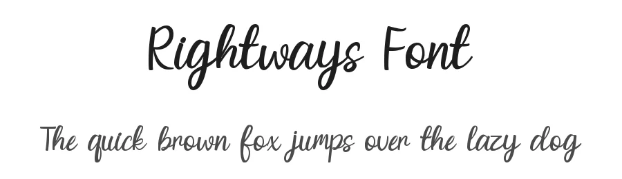 Rightways Font by fourtypestd — Script Handwritten Font