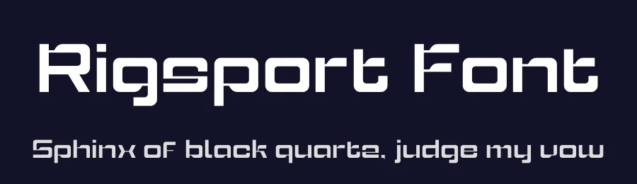 Rigsport Font by Sronstudio — Display Font — thumbnail 2