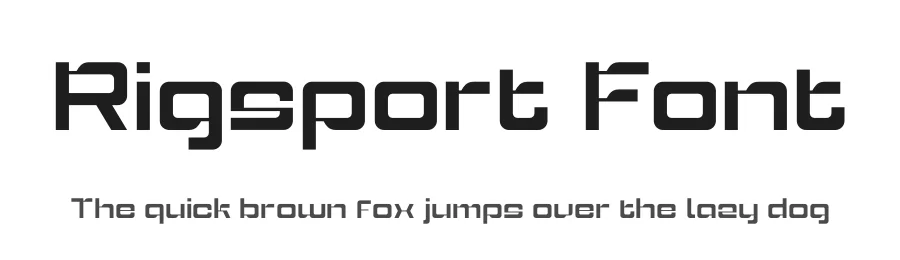Rigsport Font by Sronstudio — Display Font