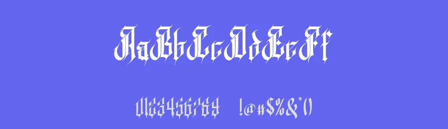 Rigtra Aledzra – Dark Gothic Font by rvandtype — Blackletter Font — thumbnail 3