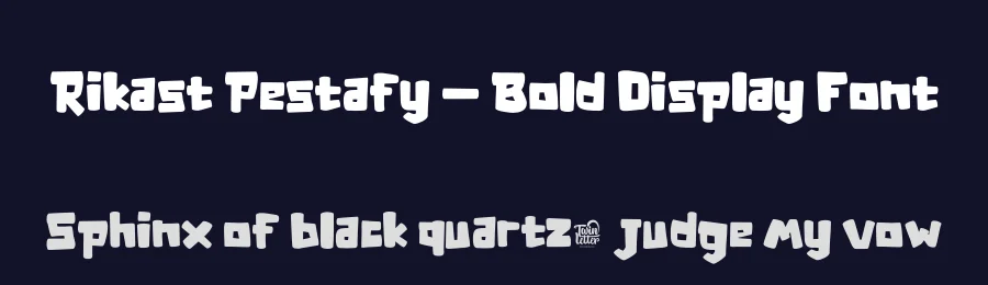 Rikast Pestafy – Bold Display Font by twinletter — Display Font — thumbnail 2