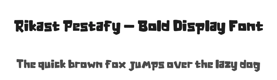 Rikast Pestafy – Bold Display Font by twinletter — Display Font
