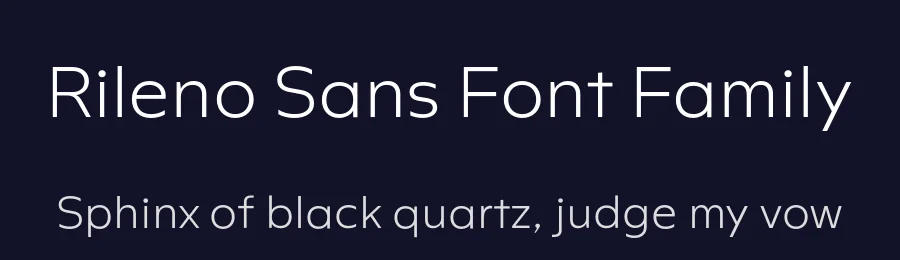 Rileno Sans Font Family by Degarism Studio — Sans Serif Font — thumbnail 2