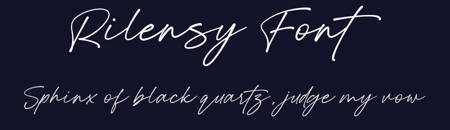 Rilensy Font by Rantautype — Script Handwritten Font — thumbnail 2