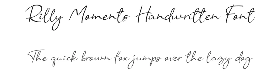 Rilly Moments Handwritten Font by andikastudio — Script Handwritten Font