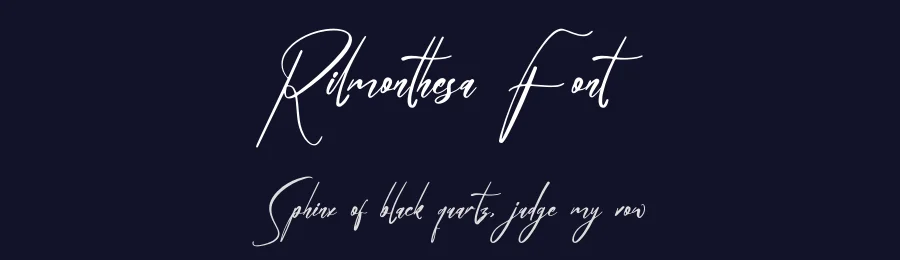 Rilmonthesa Font by glorytype — Script Handwritten Font — thumbnail 2
