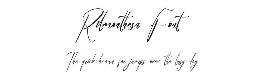 Rilmonthesa Font by glorytype — Script Handwritten Font