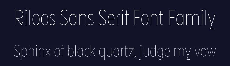 Riloos Sans Serif Font Family by 99Craft — Sans Serif Font — thumbnail 2