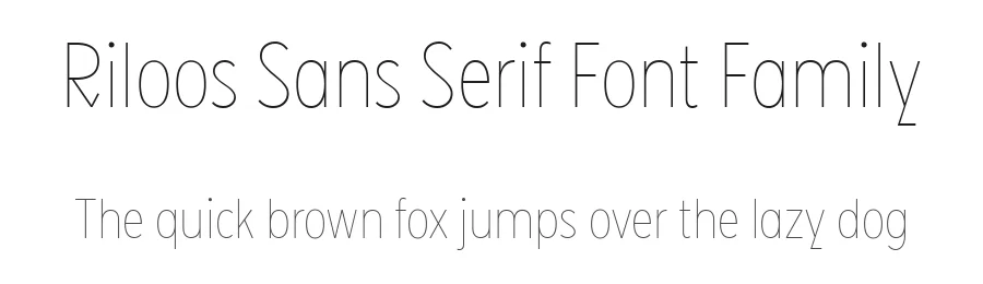Riloos Sans Serif Font Family by 99Craft — Sans Serif Font