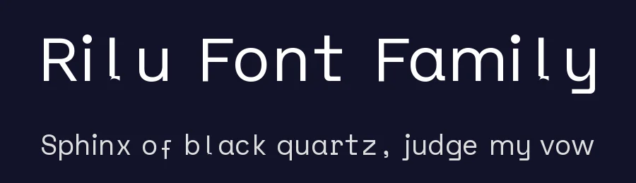 Rilu Font Family by Alí Sinisterra — Sans Serif Font — thumbnail 2