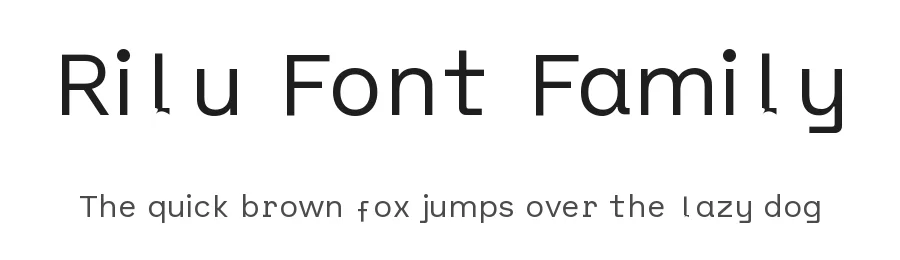 Rilu Font Family by Alí Sinisterra — Sans Serif Font