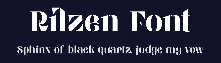 Rilzen Font by Rismatype — Display Font — thumbnail 2