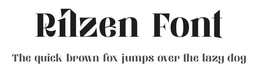 Rilzen Font by Rismatype — Display Font