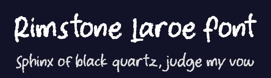 Rimstone Laroe Font by Lettermine — Decorative Font — thumbnail 2