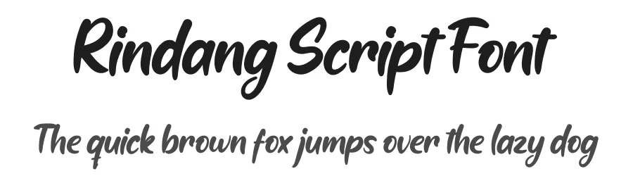 Rindang Script Font by twinletter — Script Handwritten Font