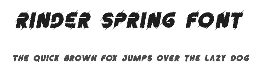 Rinder Spring Font by noahtype — Script Handwritten Font