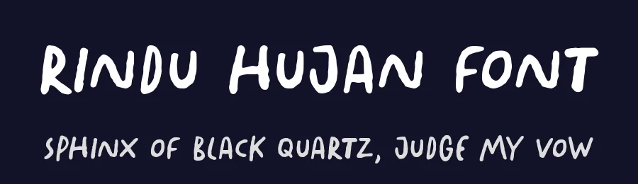 Rindu Hujan Font by Timur type — Script Handwritten Font — thumbnail 2