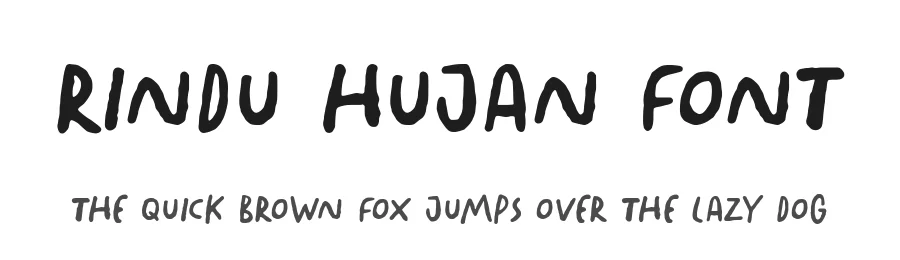 Rindu Hujan Font by Timur type — Script Handwritten Font