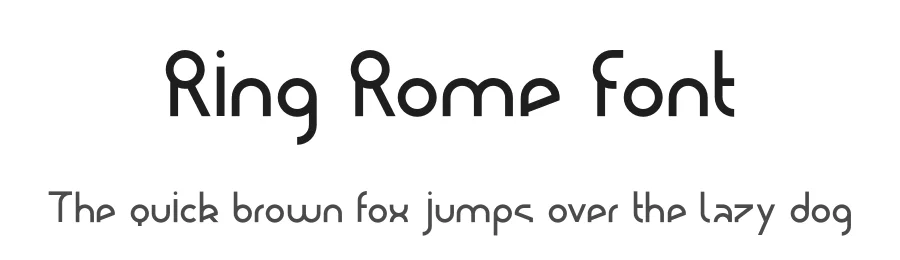 Ring Rome Font by Dmitry Ochakov — Sans Serif Font