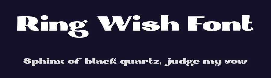 Ring Wish Font by Dmitry Ochakov — Display Font — thumbnail 2