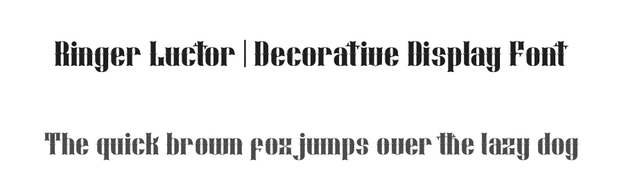 Ringer Luctor | Decorative Display Font by Denustudios — Blackletter Font