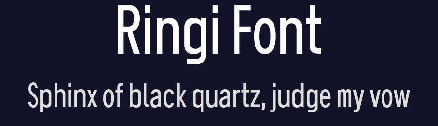 Ringi Font by Inga Plönnigs — Sans Serif Font — thumbnail 2