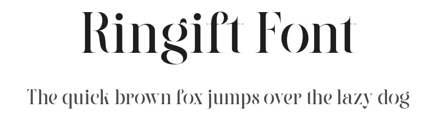 Ringift Font by Graptail — Serif Font