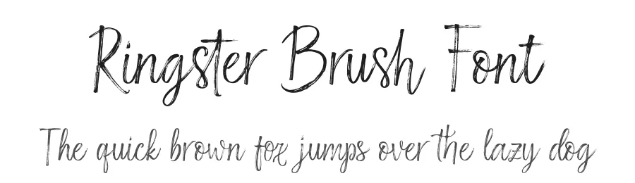 Ringster Brush Font by stripesstudio — Script Handwritten Font