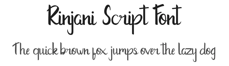 Rinjani Script Font by didiksaputra — Script Handwritten Font