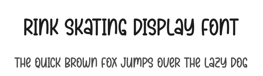 Rink Skating Display Font by andikastudio — Display Font