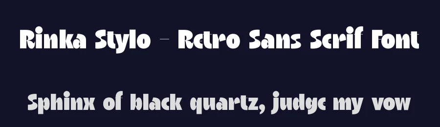 Rinka Stylo – Retro Sans Serif Font by timelesstype.co — Display Font — thumbnail 2