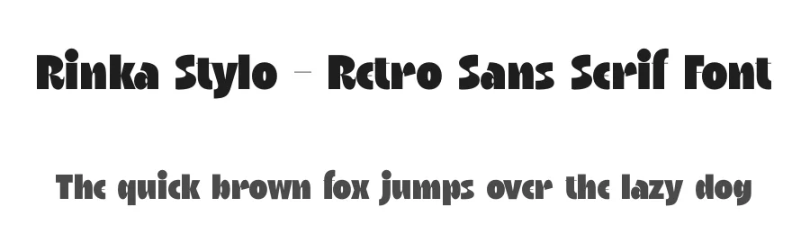 Rinka Stylo – Retro Sans Serif Font by timelesstype.co — Display Font