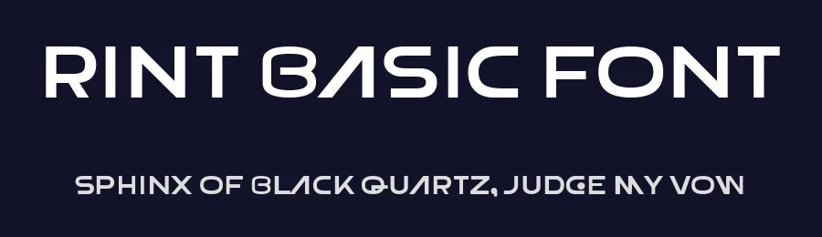 Rint Basic Font by ffeeaarr — Decorative Font — thumbnail 2