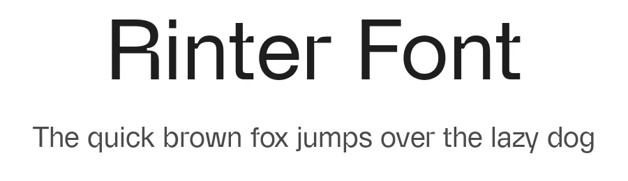 Rinter Font by Thunder Studio — Sans Serif Font
