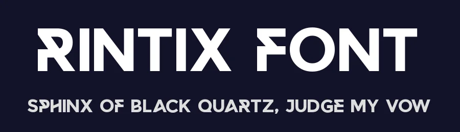 Rintix Font by Creative Killer — Sans Serif Font — thumbnail 2