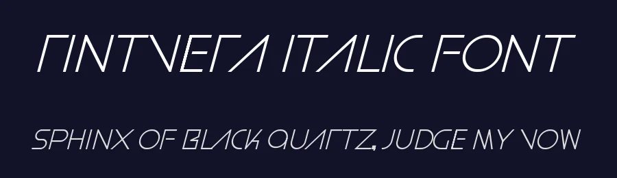 Rintvera Italic Font by ffeeaarr — Decorative Font — thumbnail 2