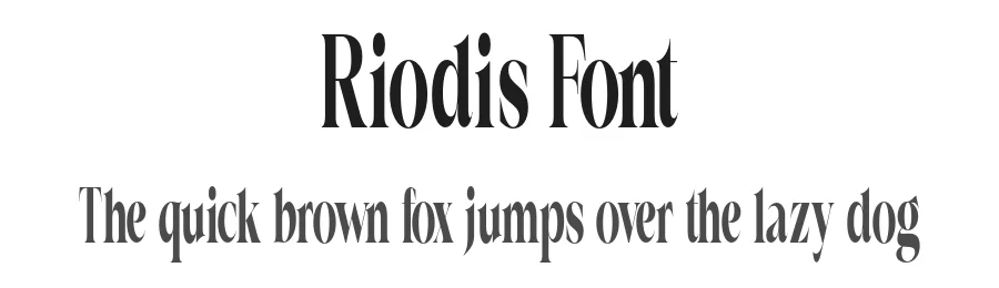 Riodis Font by Propertype — Serif Font