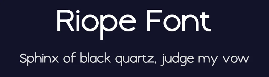 Riope Font by roomspace.cl — Display Font — thumbnail 2
